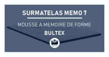 Surmatelas Bultex MEMO 7 à mousse à mémoire de forme